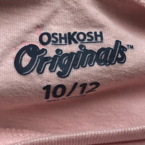 Girls Flamingo T-Shirt Osh Kosh Size 10 -12 - Picture 3 of 5